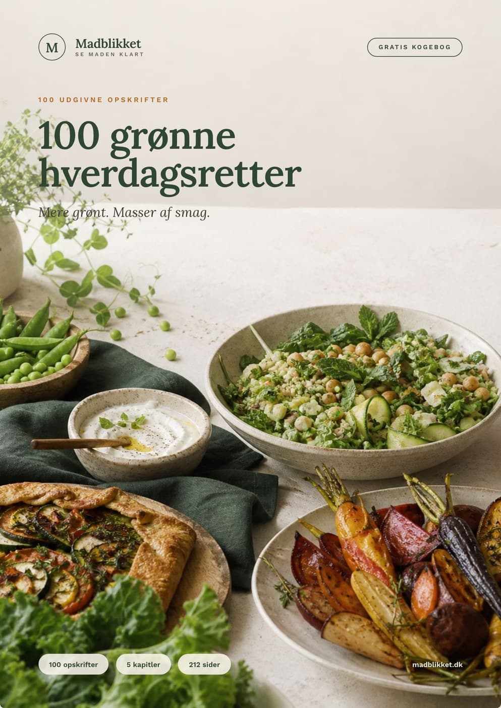 Forside til 100 grønne hverdagsretter