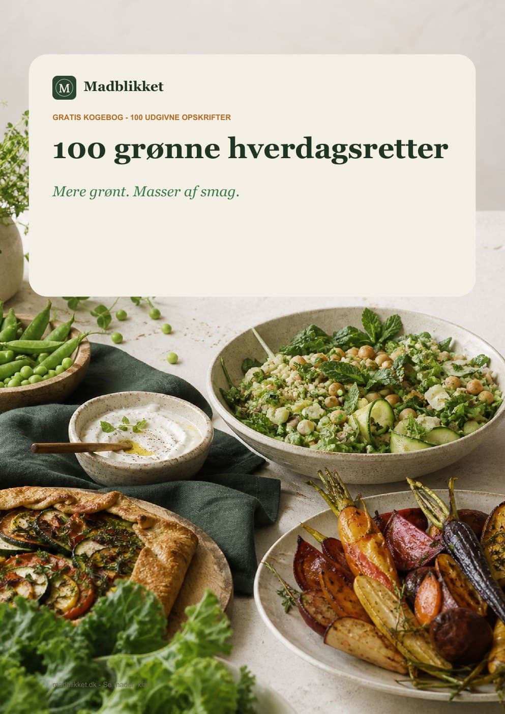 Forside til 100 grønne hverdagsretter
