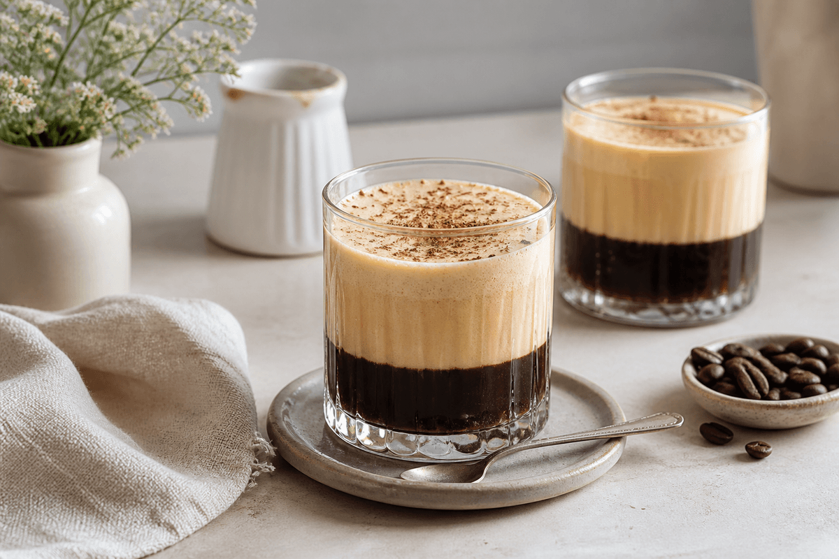 Hanoi Egg Coffee anrettet i Madblikkets lyse nordiske billedstil