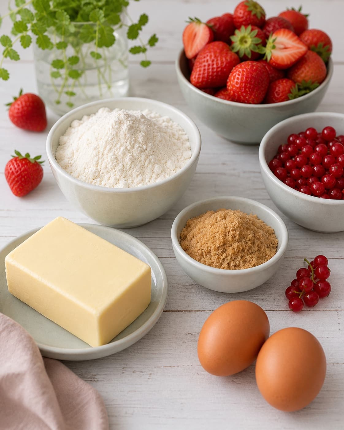 Cold flour butter sugar egg vanilla and salt being gathered into shortcrust pastry under tilberedningen af frugttærte med marcipan og friske bær