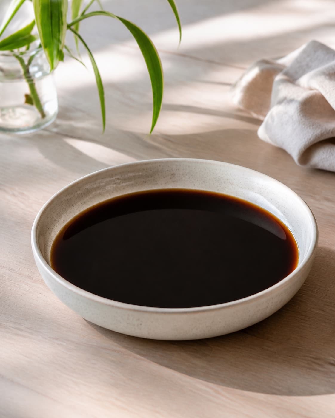 Dark espresso and marsala cooling completely in a shallow dish under tilberedningen af tiramisu med espresso og mascarpone