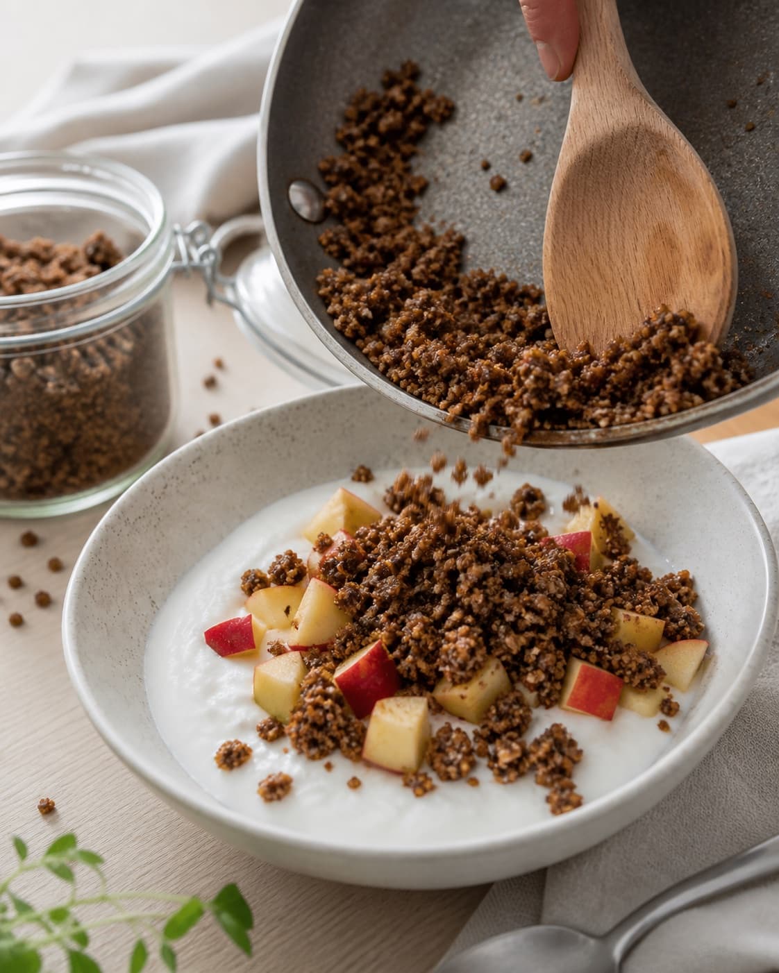 ymerdrys af rugbrødsrester – knasende sprød! developing an even golden crust under tilberedningen af ymerdrys af rugbrødsrester – knasende sprød!