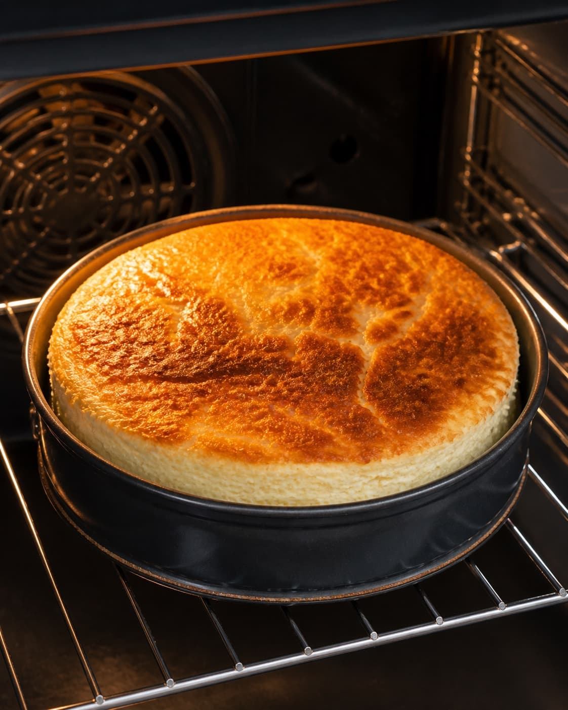 risalamande kage baking until golden with a visibly set centre under tilberedningen af risalamande kage