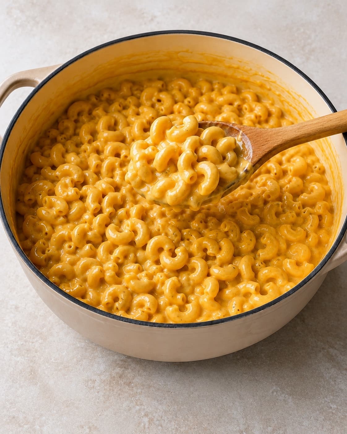 Macaroni samles med butternut-havartisauce til 2000 gram
