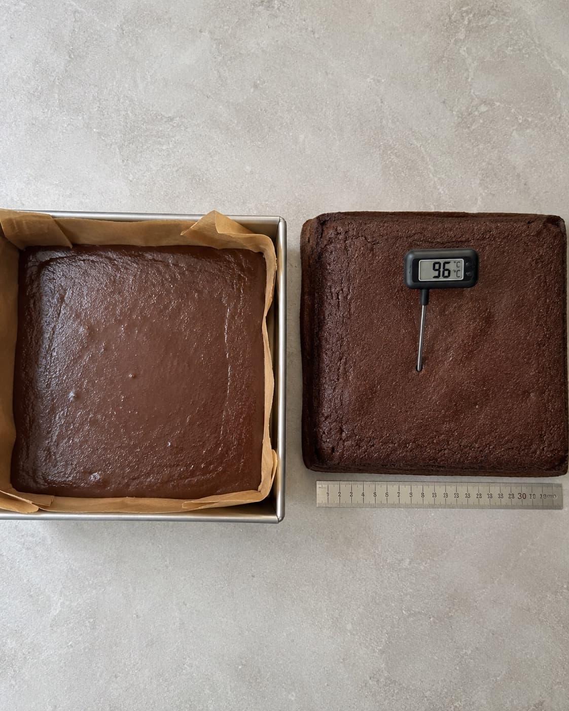 Kakaoyoghurtbund bages i 24 centimeter form til 96 grader