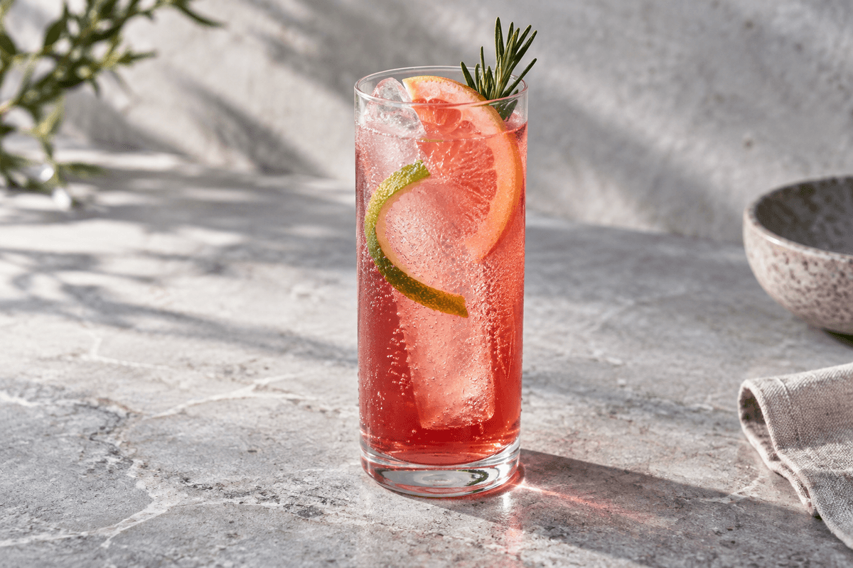 Cape Codder med rosa grapefrugt og rosmarinhonning