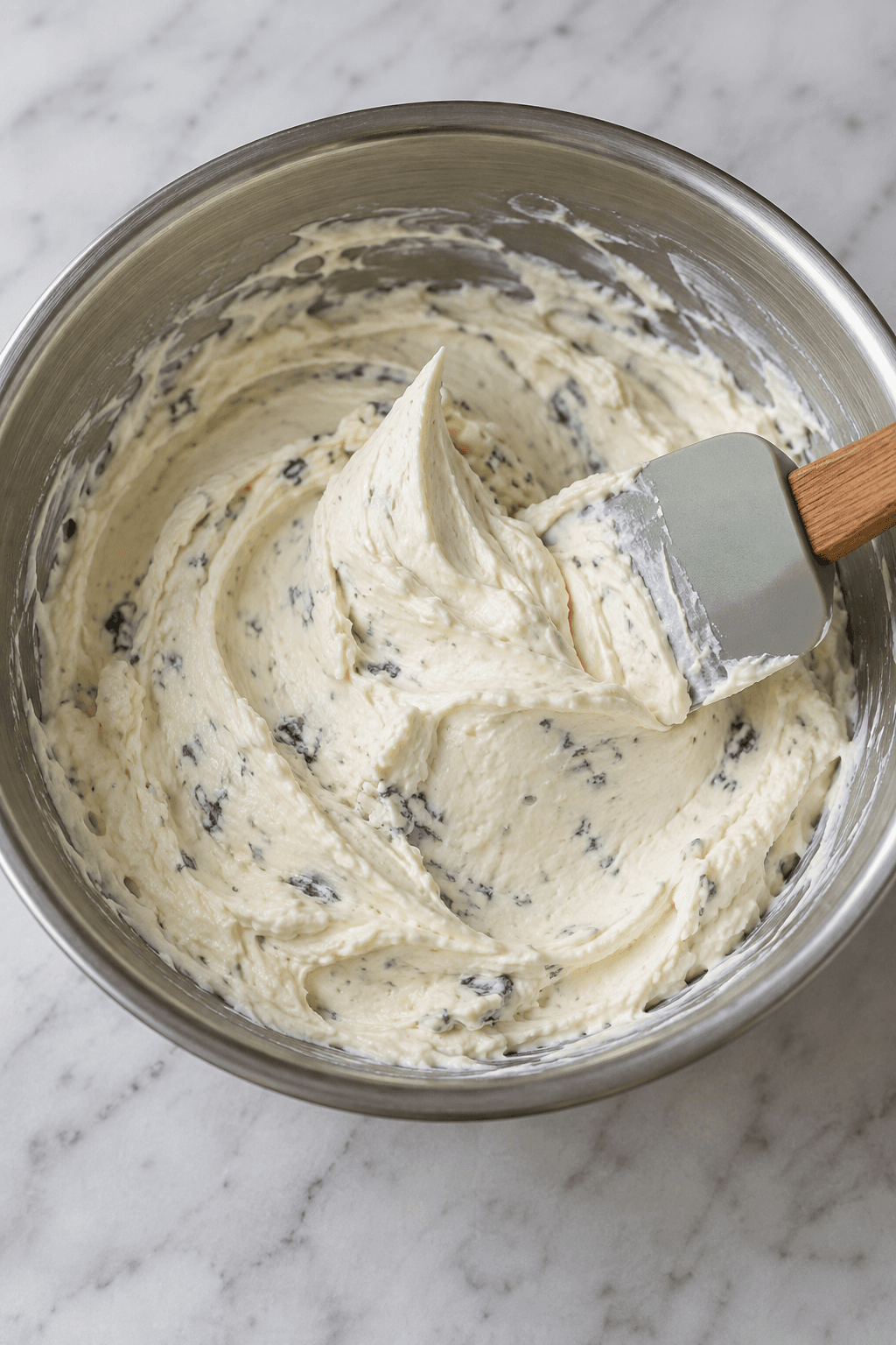 Pisket gorgonzola-mascarponecreme med blød top i én skål