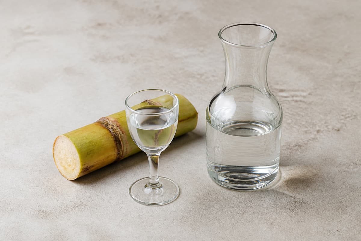 Cachaça fotograferet i naturligt nordisk køkkenlys