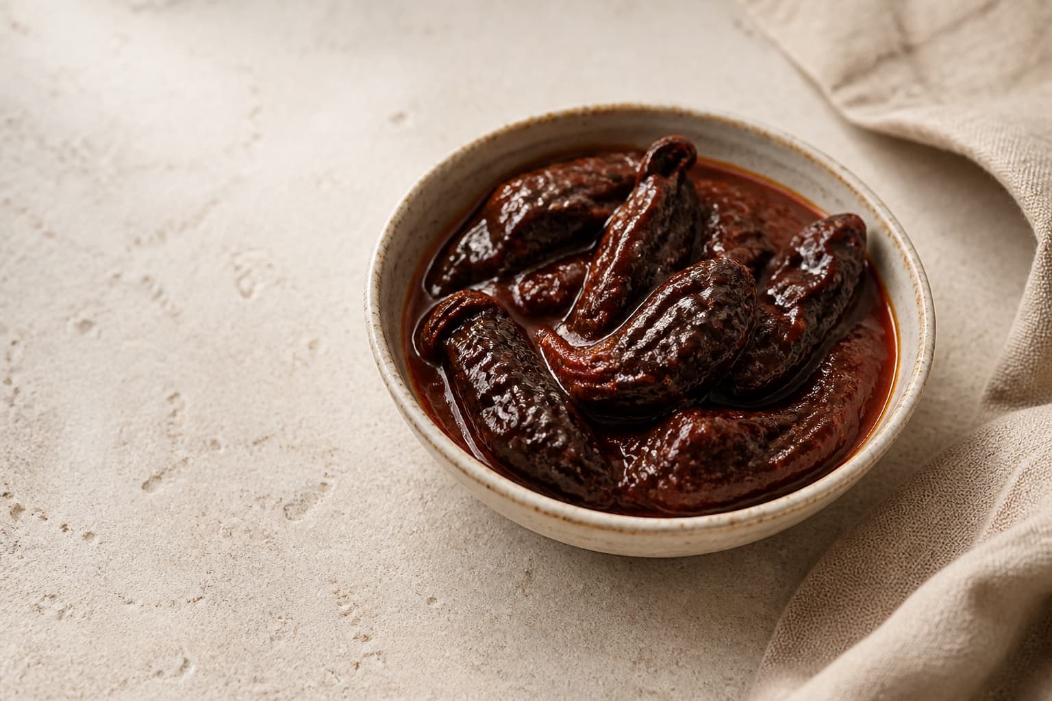 Chipotle i adobo fotograferet i naturligt nordisk køkkenlys
