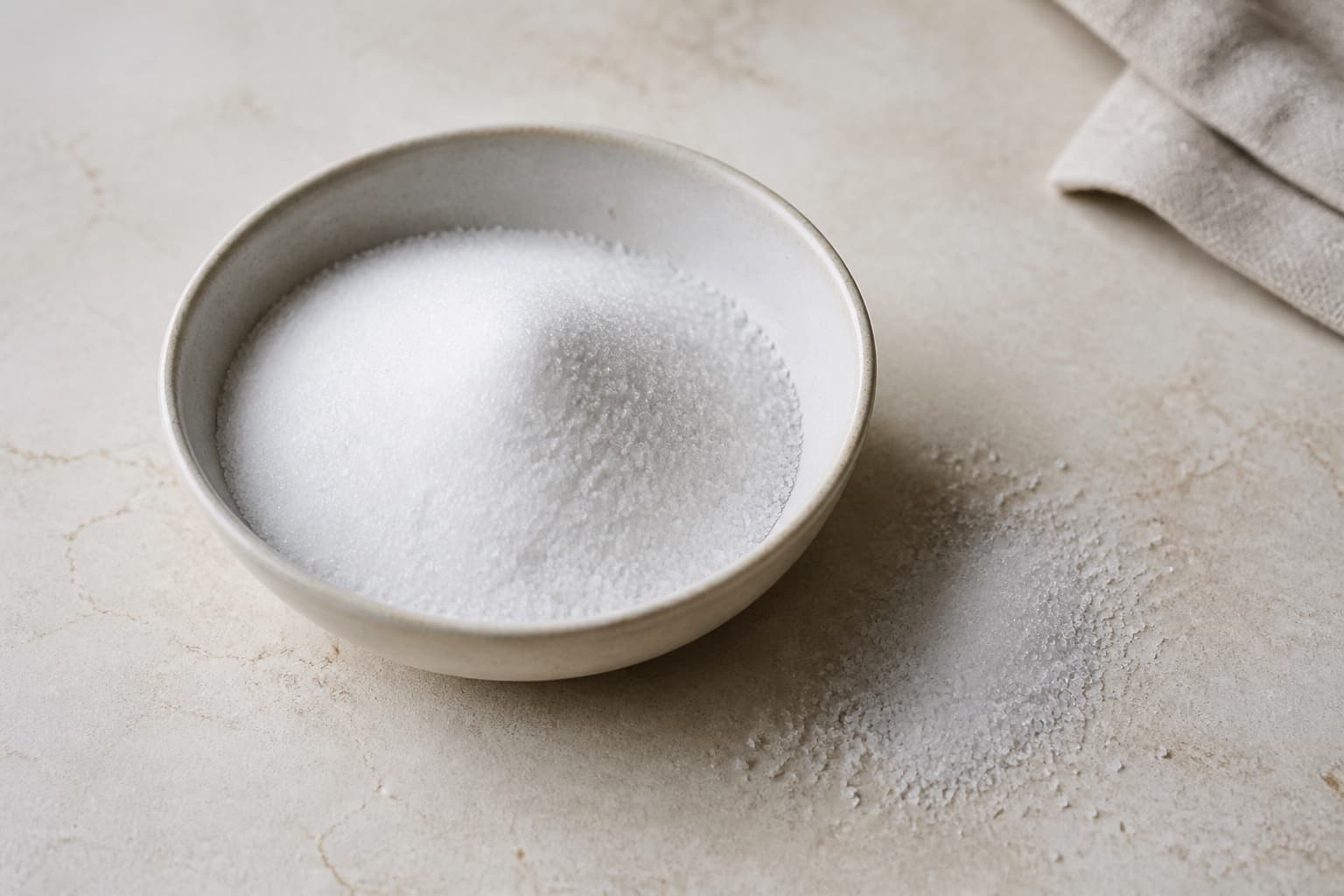 Fint salt fotograferet i naturligt nordisk køkkenlys