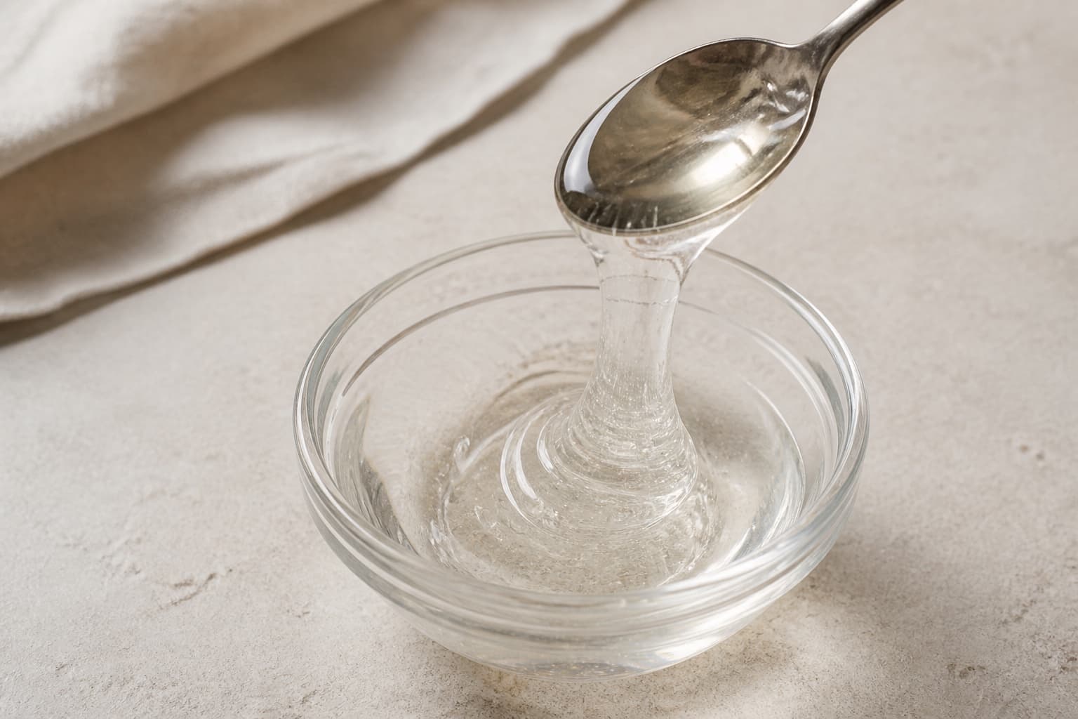 Glukosesirup fotograferet i naturligt nordisk køkkenlys