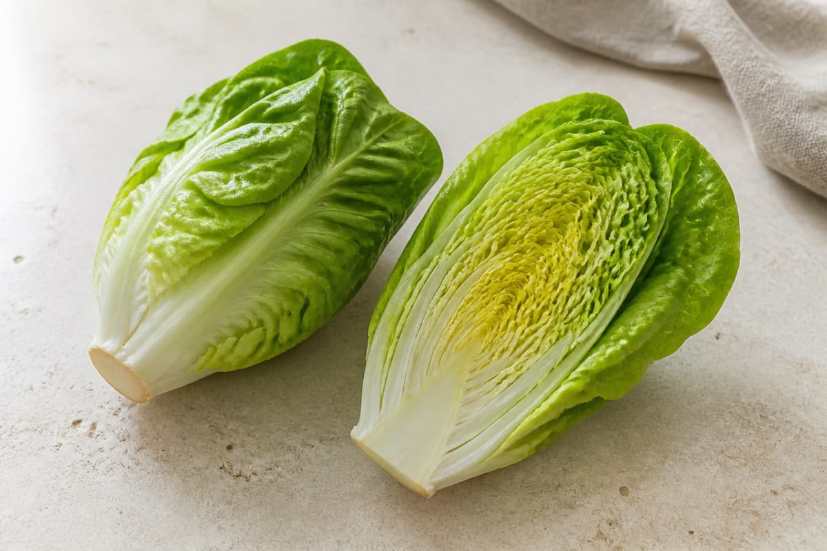 Hjertesalat fotograferet i naturligt nordisk køkkenlys