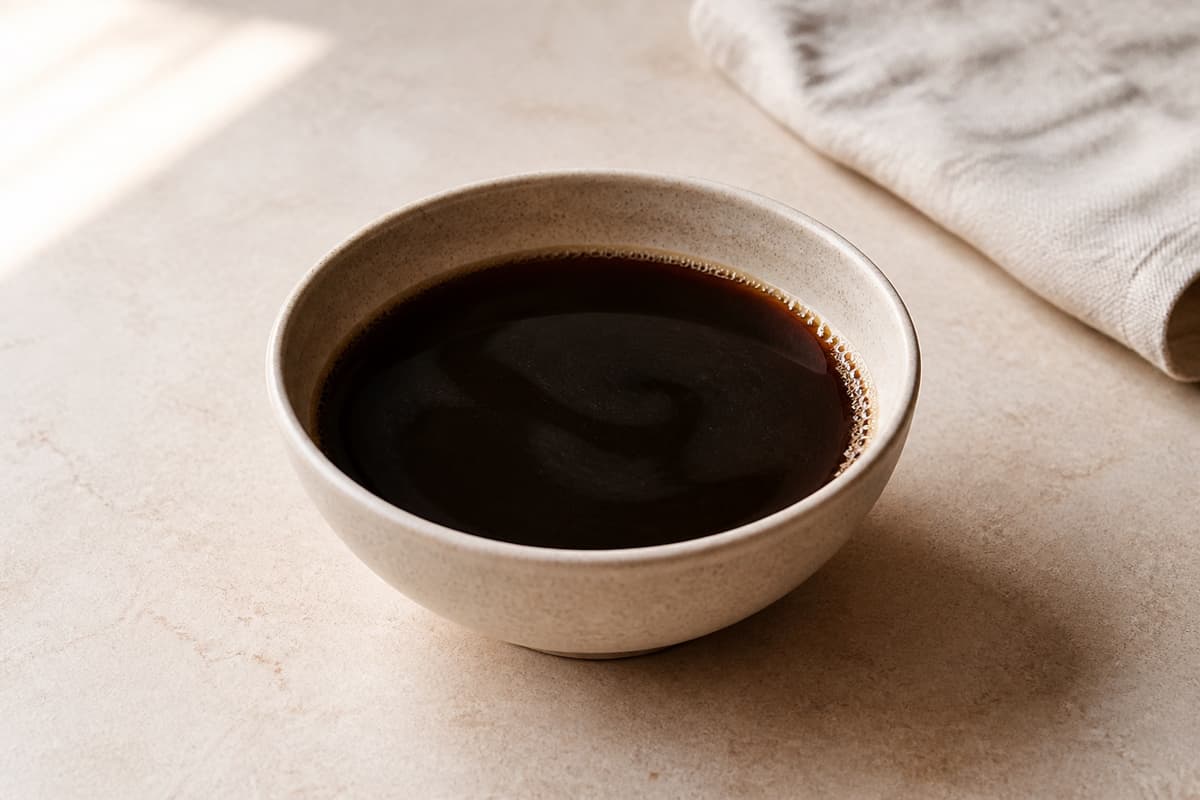 Kaffe fotograferet i naturligt nordisk køkkenlys