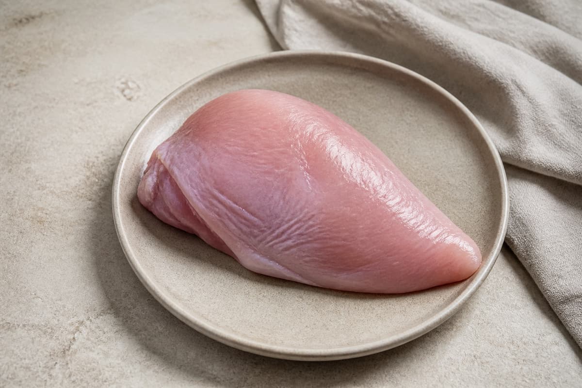 Kalkunbryst fotograferet i naturligt nordisk køkkenlys