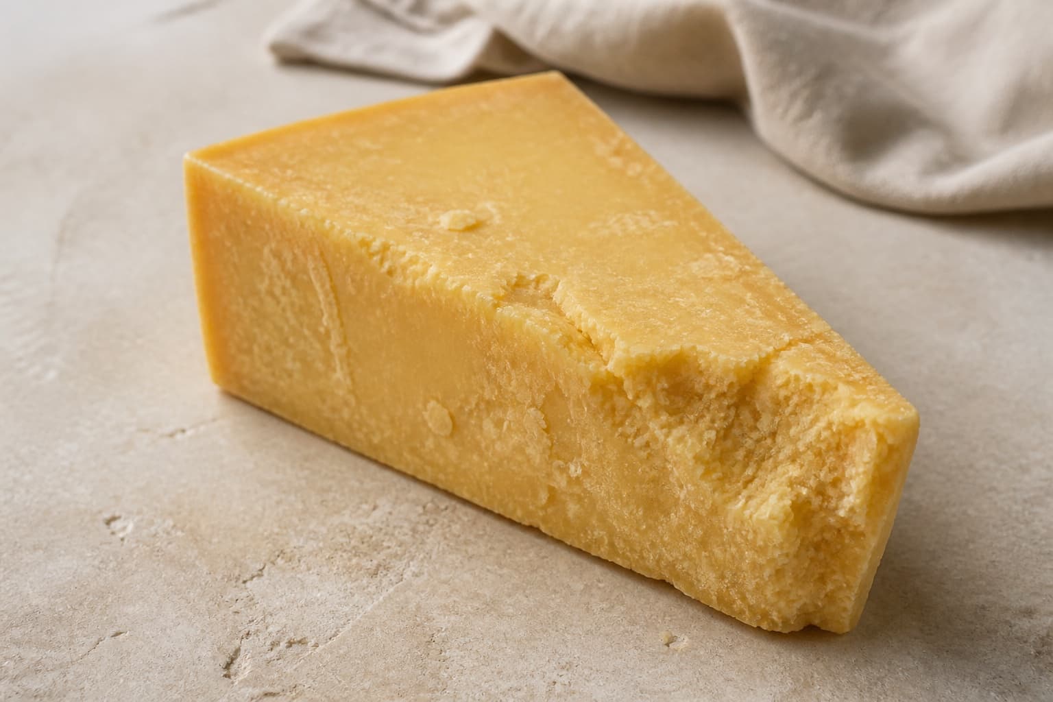 Lagret cheddar fotograferet i naturligt nordisk køkkenlys
