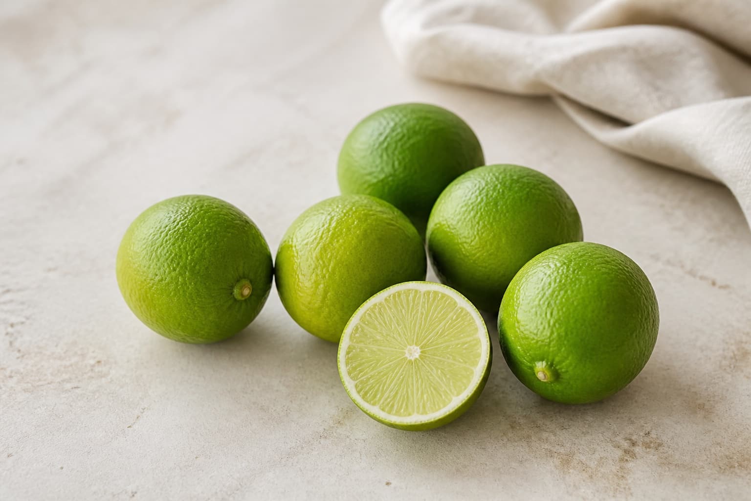 Lime fotograferet i naturligt nordisk køkkenlys