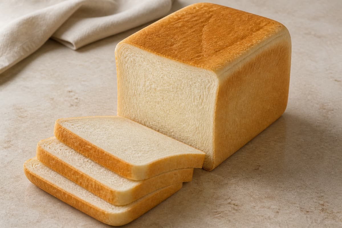 Pain de mie fotograferet i naturligt nordisk køkkenlys