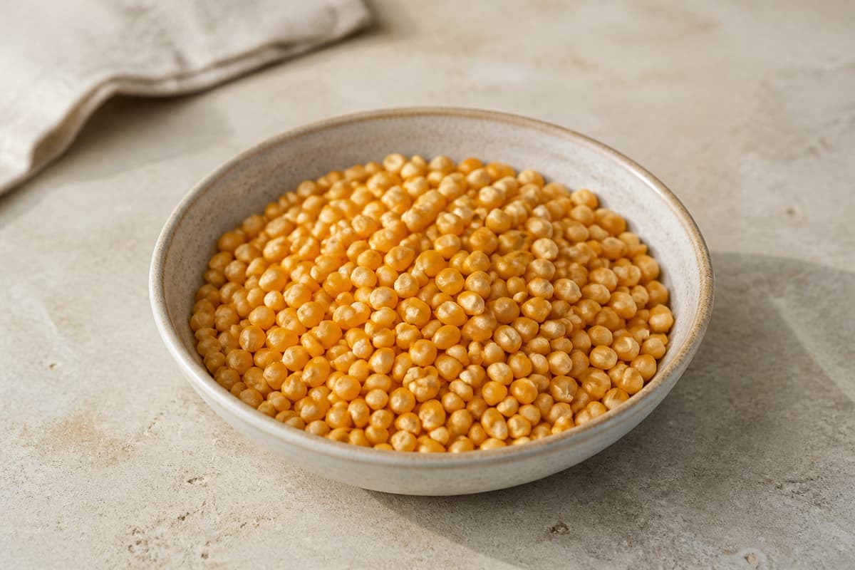 Popcornmajs fotograferet i naturligt nordisk køkkenlys