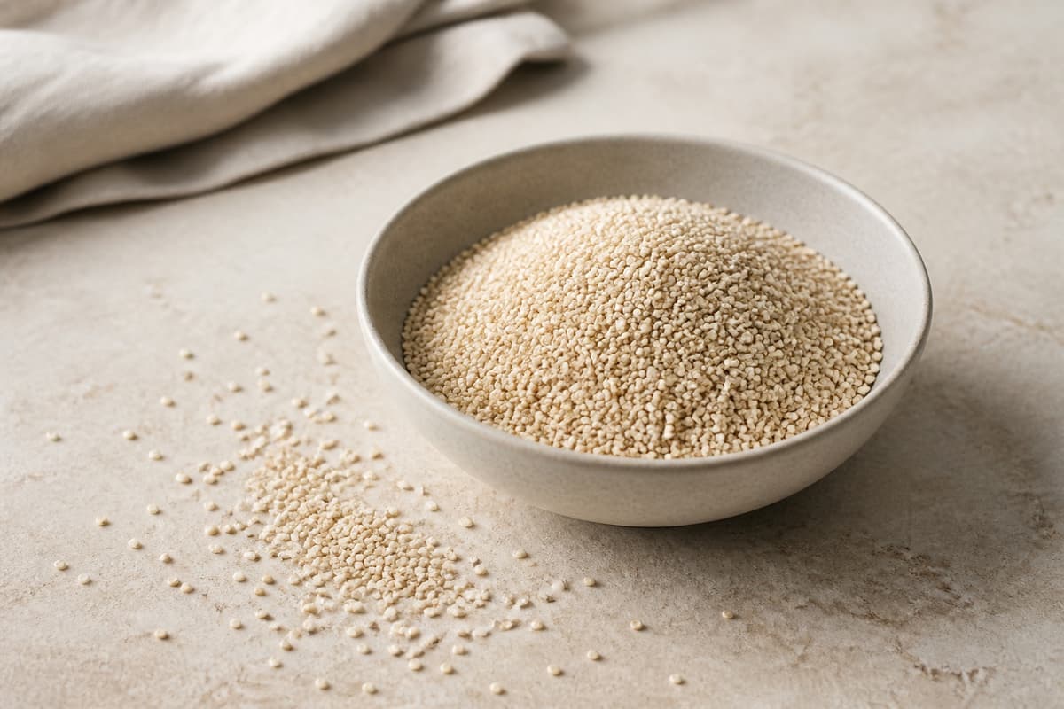 Quinoa fotograferet i naturligt nordisk køkkenlys
