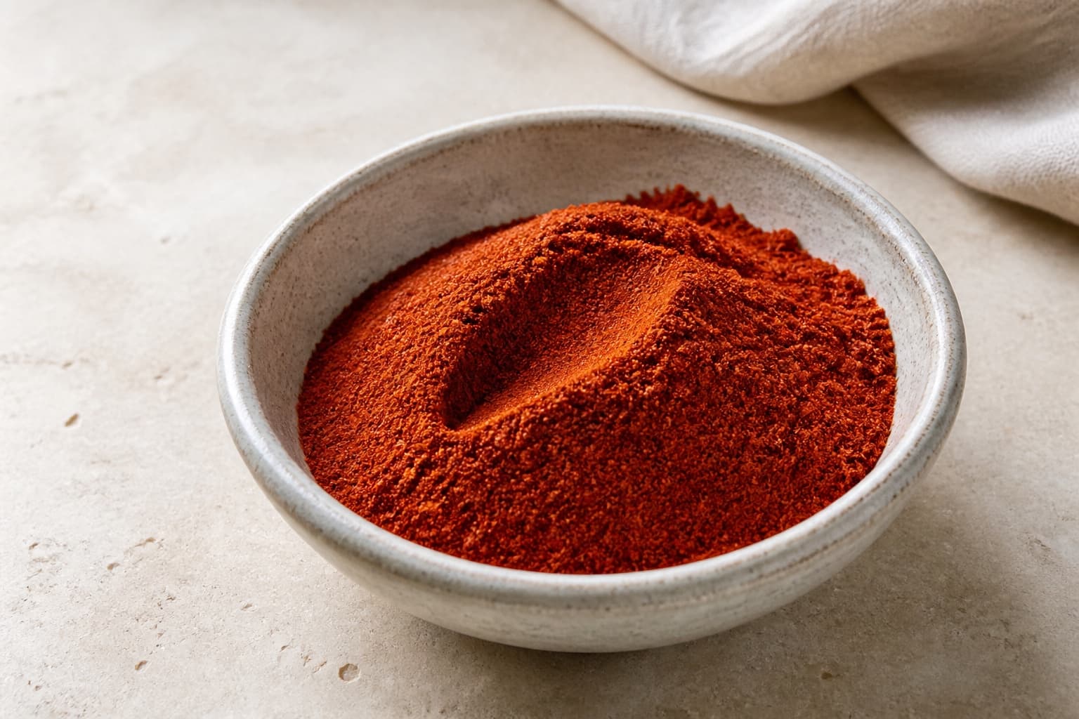 Røget paprika fotograferet i naturligt nordisk køkkenlys