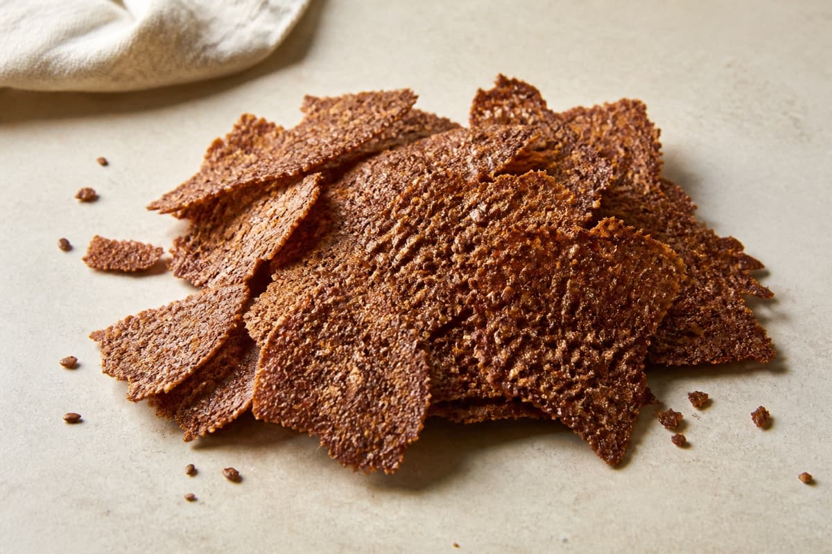 Rugchips fotograferet i naturligt nordisk køkkenlys