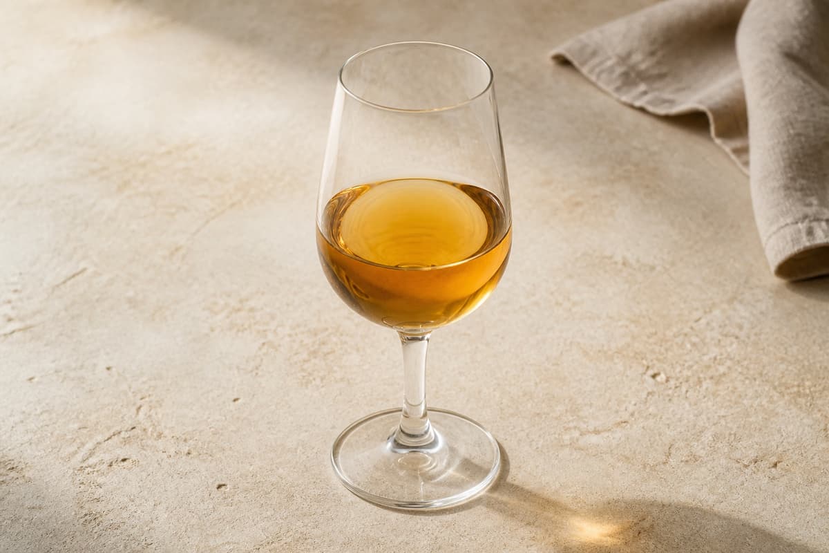 Sherry fotograferet i naturligt nordisk køkkenlys