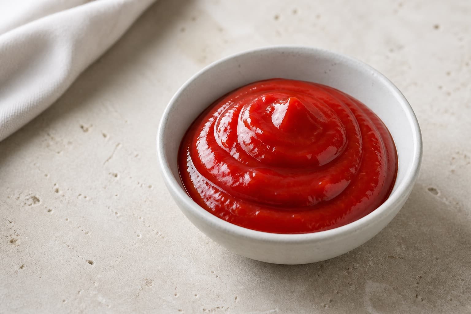Sriracha fotograferet i naturligt nordisk køkkenlys