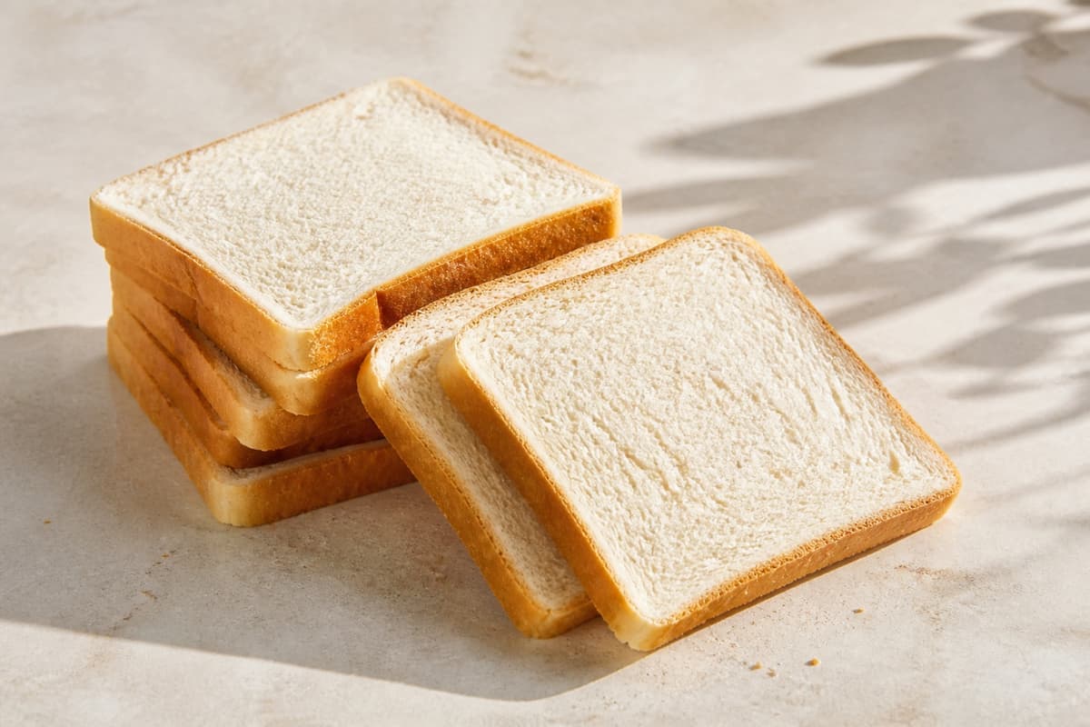 Toastbrød fotograferet i naturligt nordisk køkkenlys
